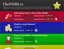 Tablet Screenshot of chcivedet.cz